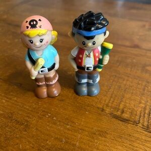 Step 2 Little People (2) Pirates Camping Boy Girl Toys as is